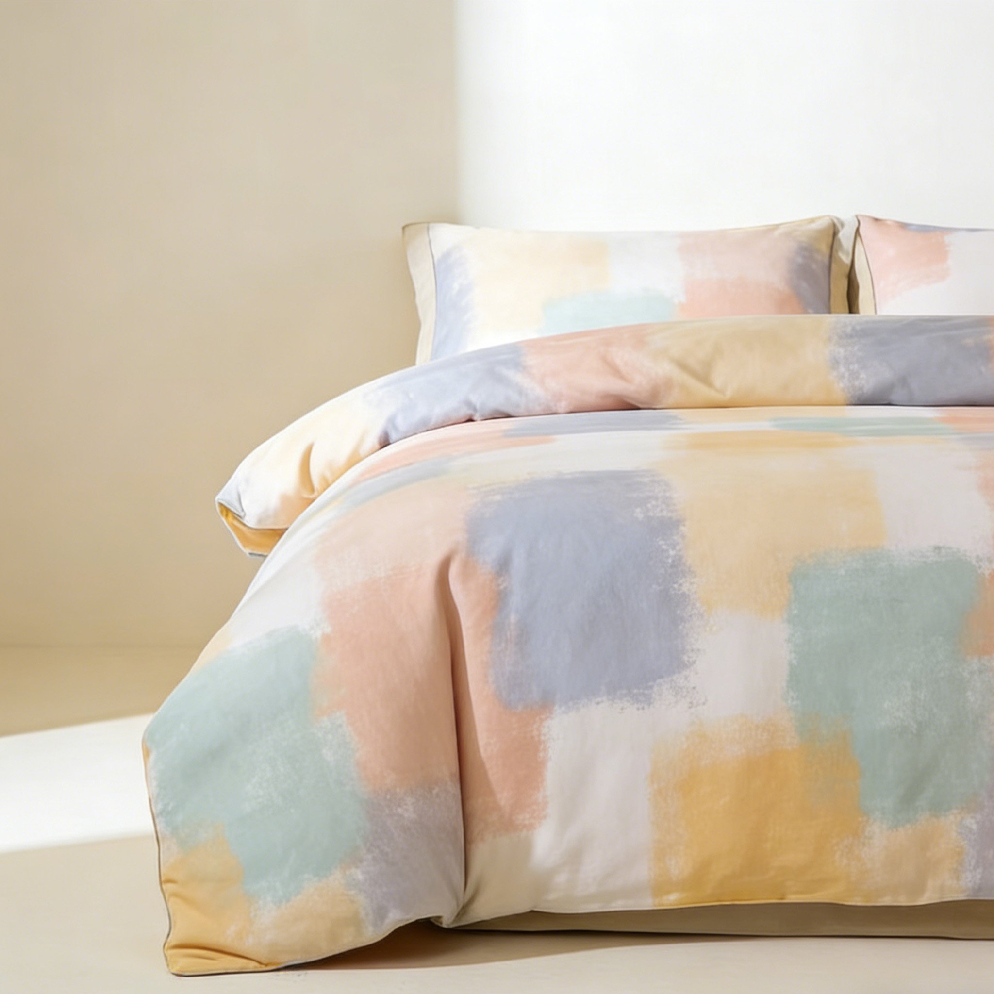 Minimalist bedding set with soft, breathable fabric