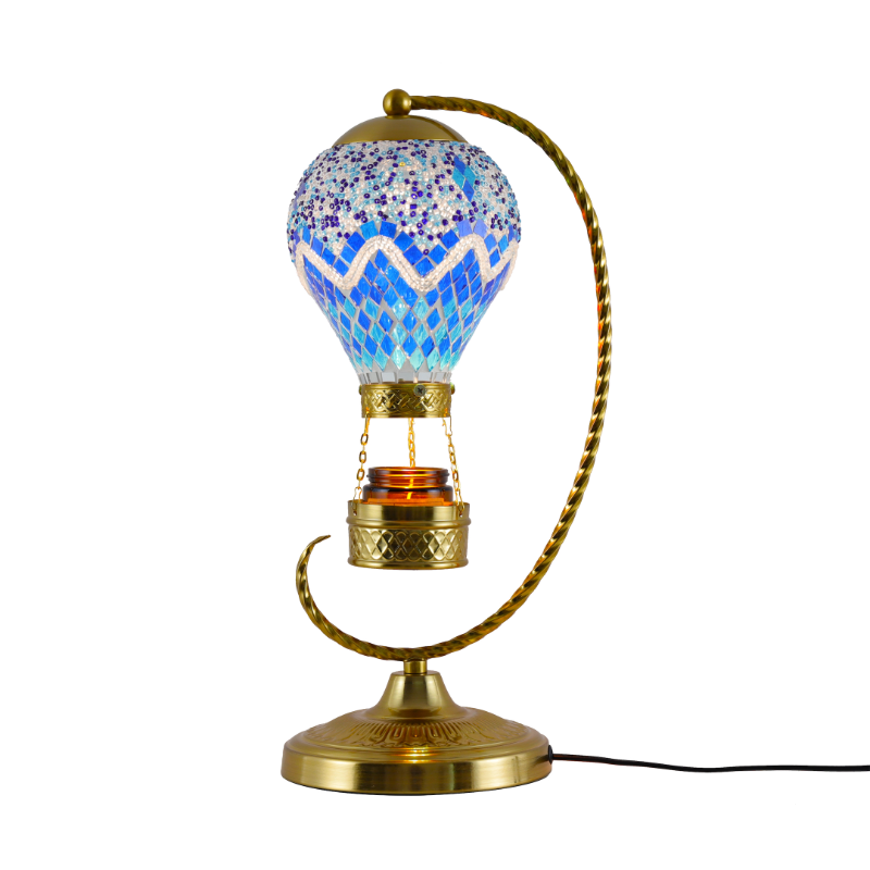 Mosaic stained glass table lamp