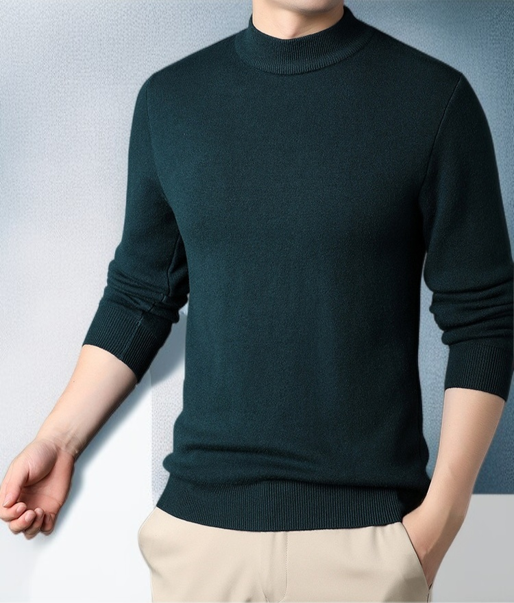 데일리룩 남성 라운드넥 스웨터 스타일링