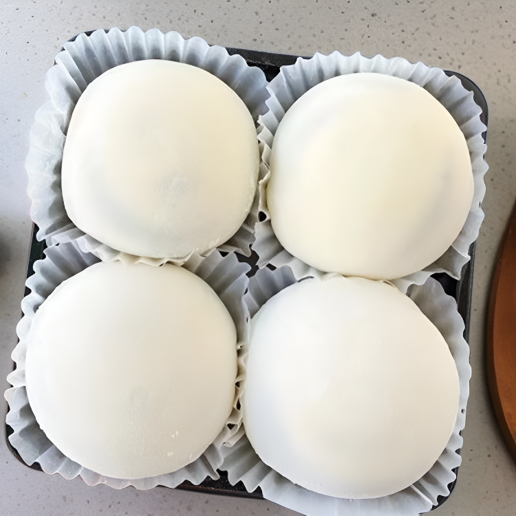 Vasitos de papel para pastel Mochi de nieve blanca (Especial para repostería)