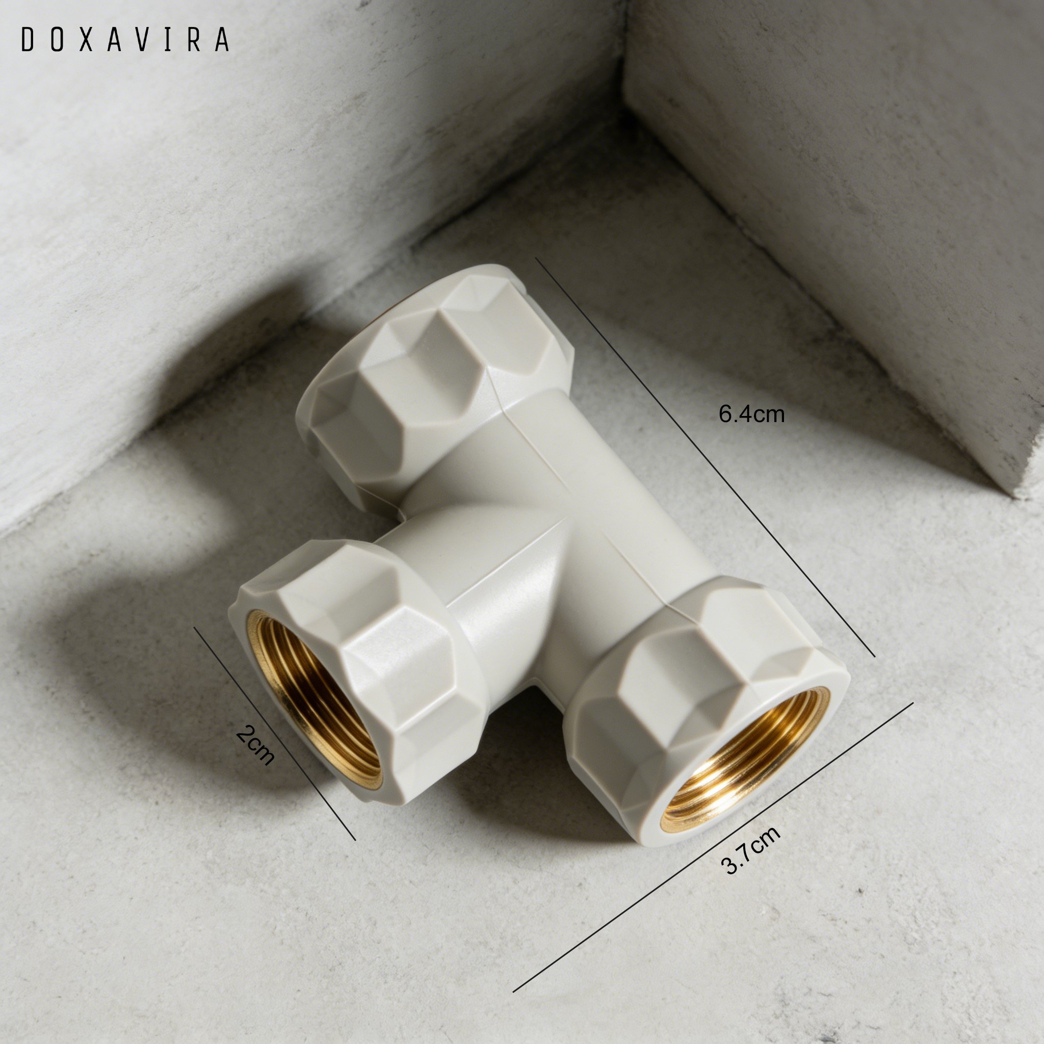 PPR antibakteriální třícestná spojka