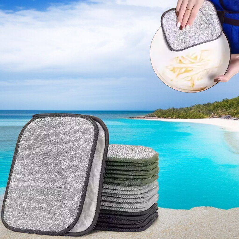 무접착 와이어 설거지 이중 흡수 세척 천 주방 전용 은사 이중 세척 브러쉬 거품 세척 와이어 설거지 천