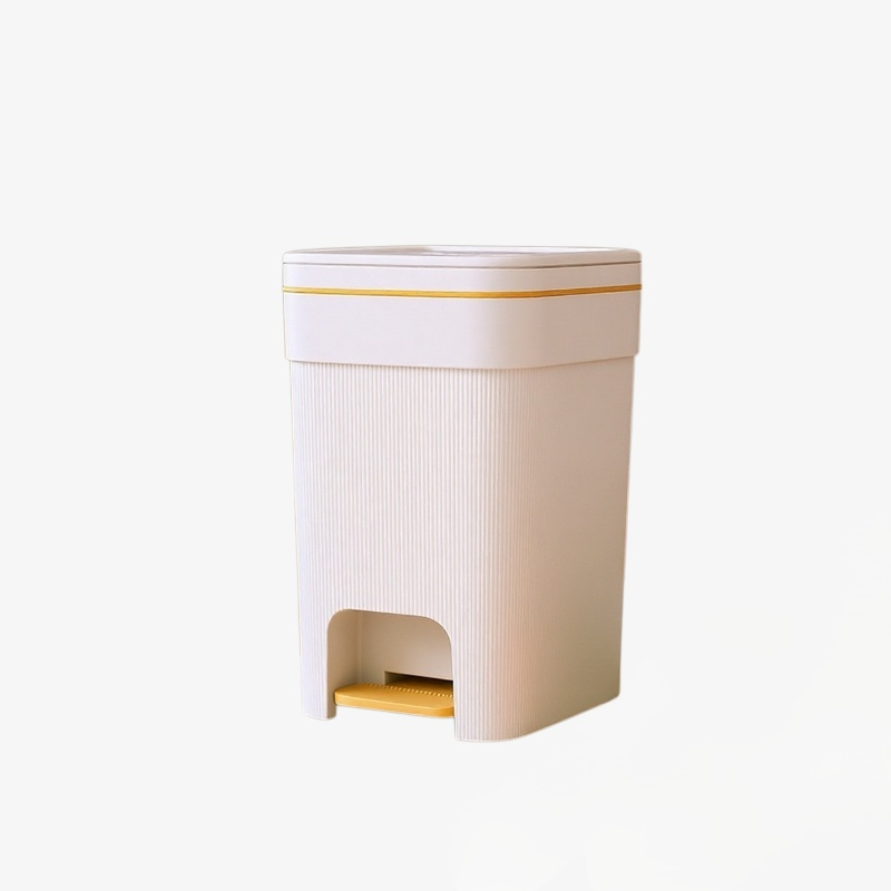 Cubo de basura grande y elegante para el hogar, multifuncional