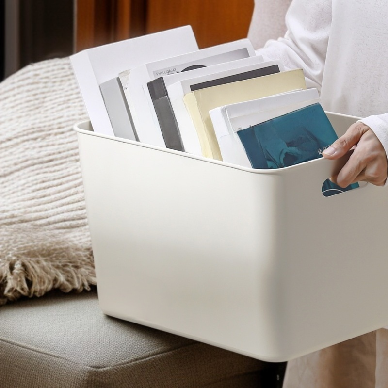 صندوق تخزين بلاستيكي متعدد الوظائف للاستخدام المنزلي بسعة كبيرة