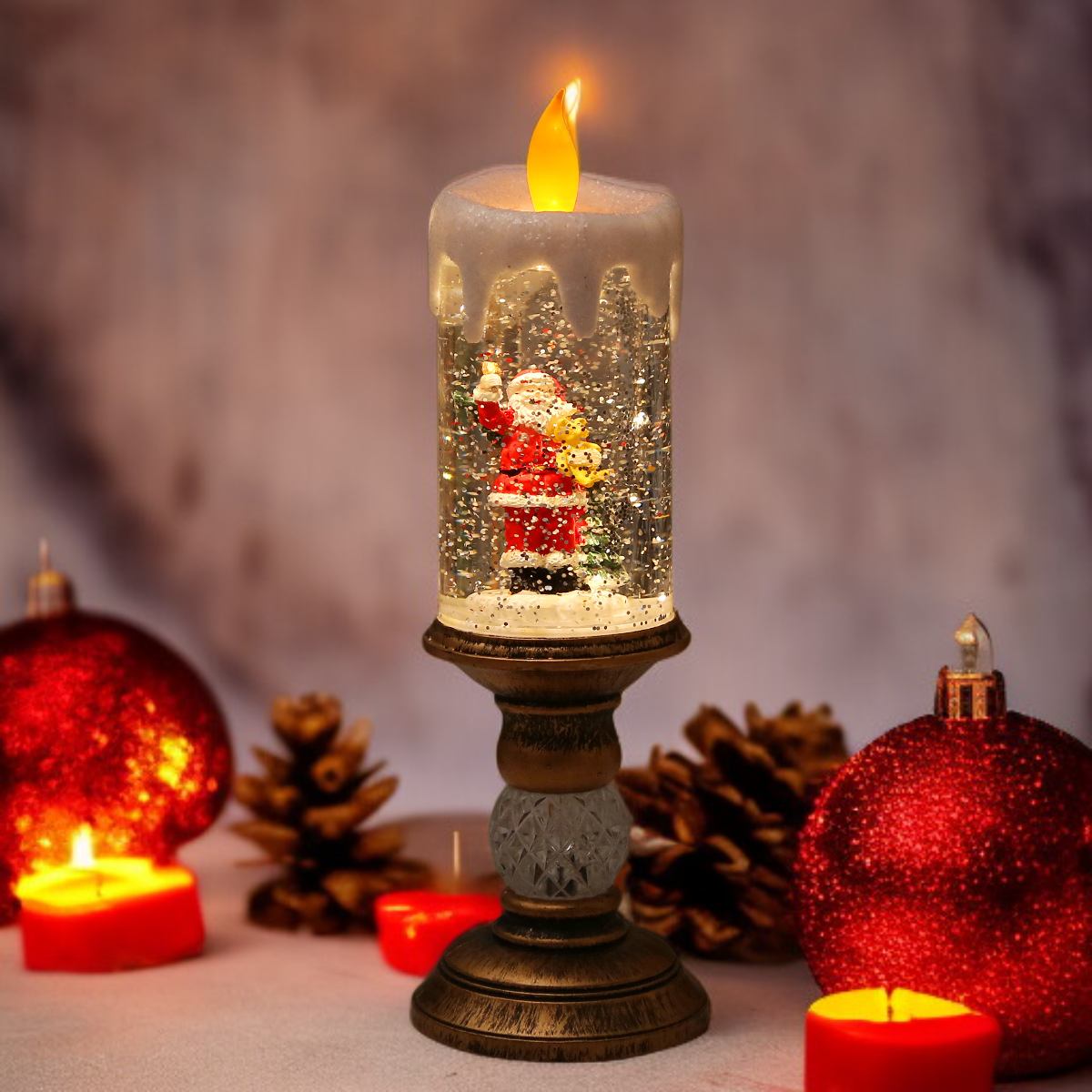 물이 들어가 있어 특별한 크리스마스 양초