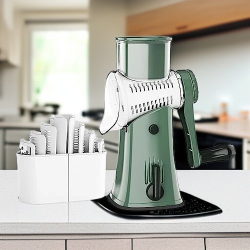 All-in-One Gemüseschneider mit Raspel und Zerkleinerer, vielseitiges Küchenwerkzeug-Set