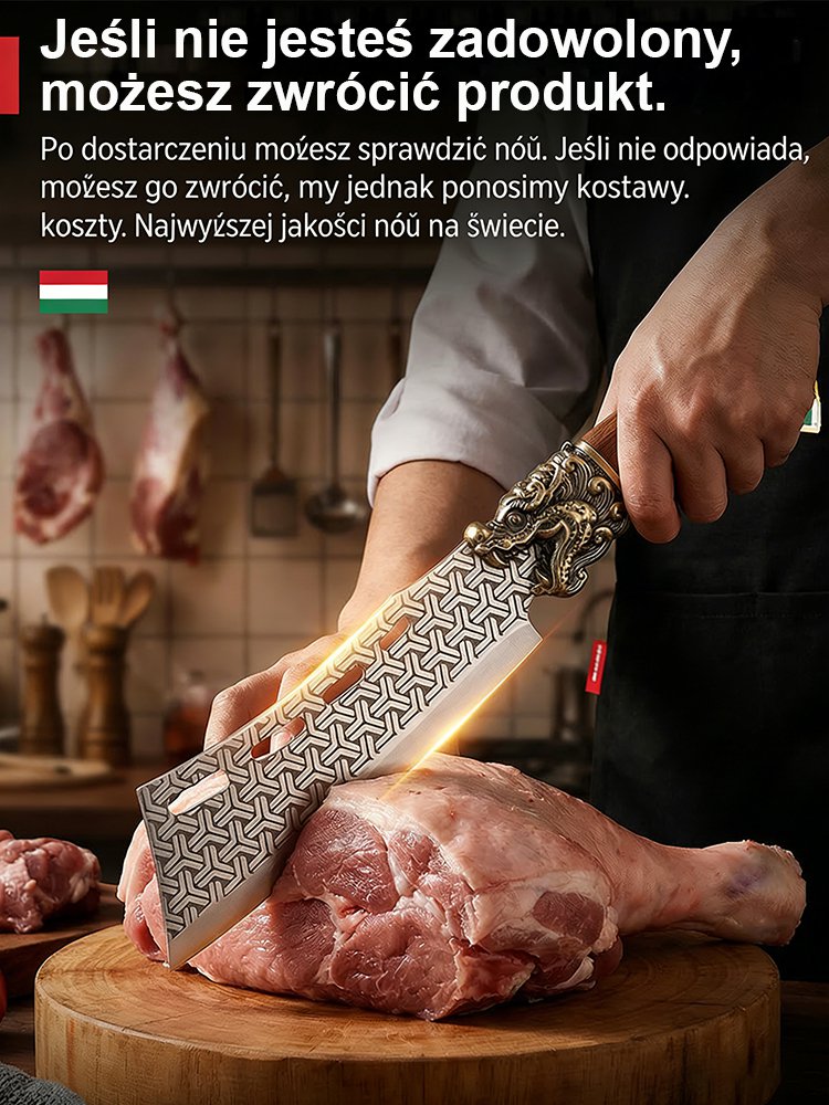 【Jak nóż przez masło】Gruby, wielofunkcyjny tasak
