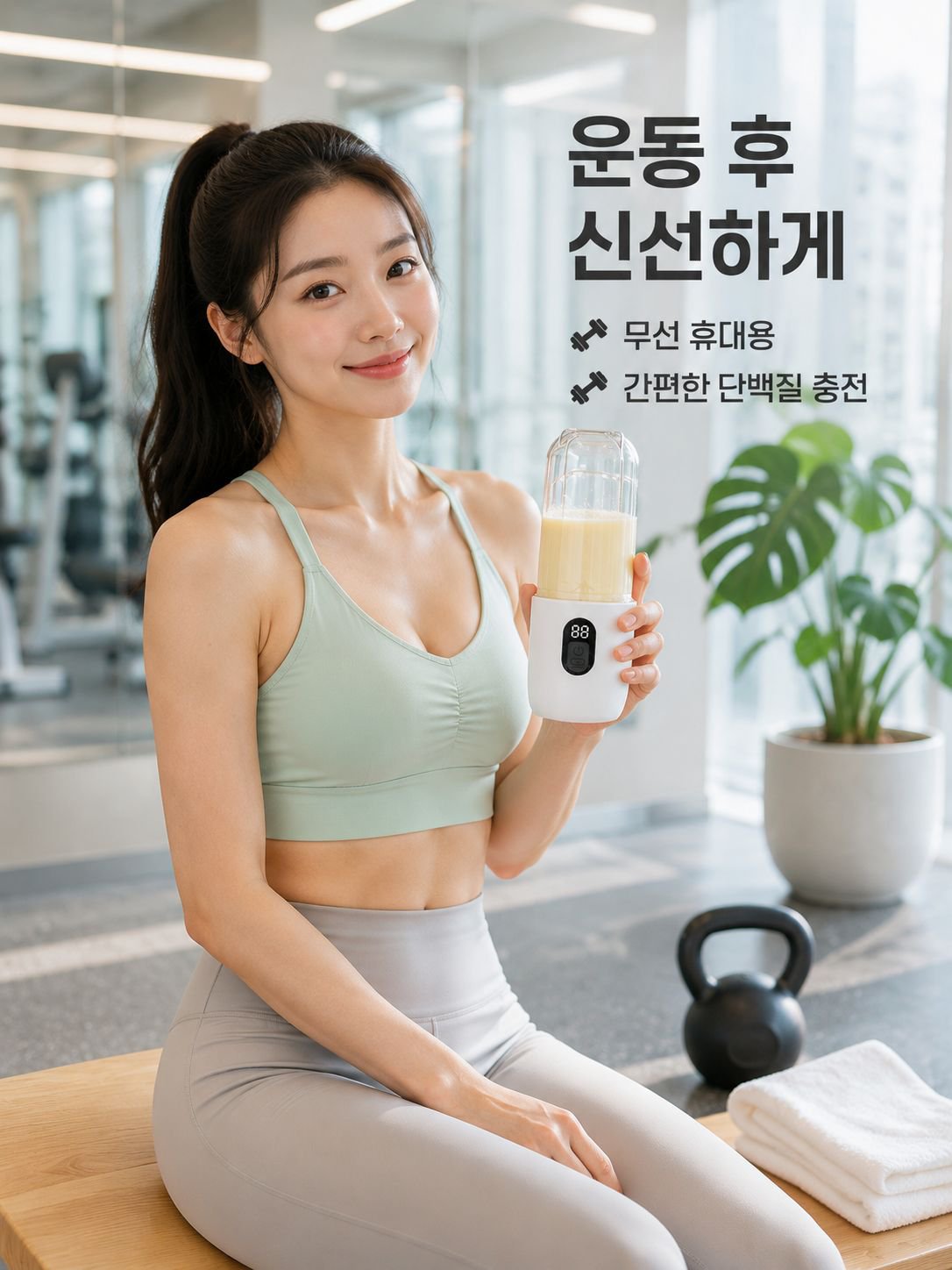 다기능 스마트 대용량 휴대용 착즙기 컵