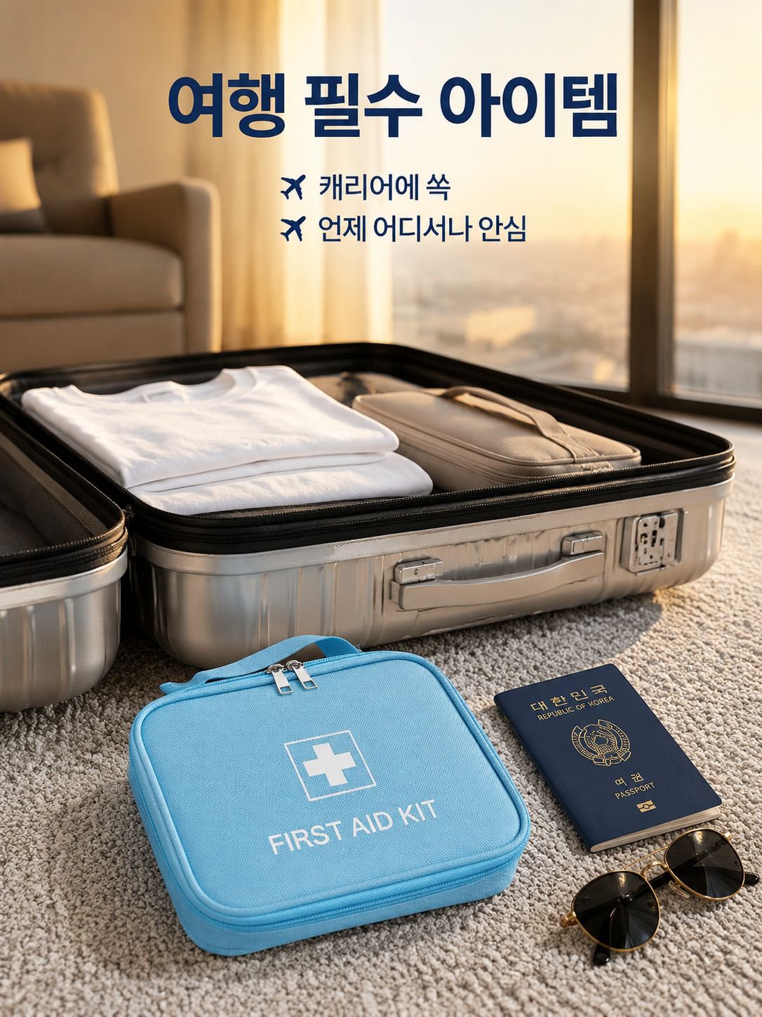 가정용 여행용 대용량 휴대용 약품 보관 가방