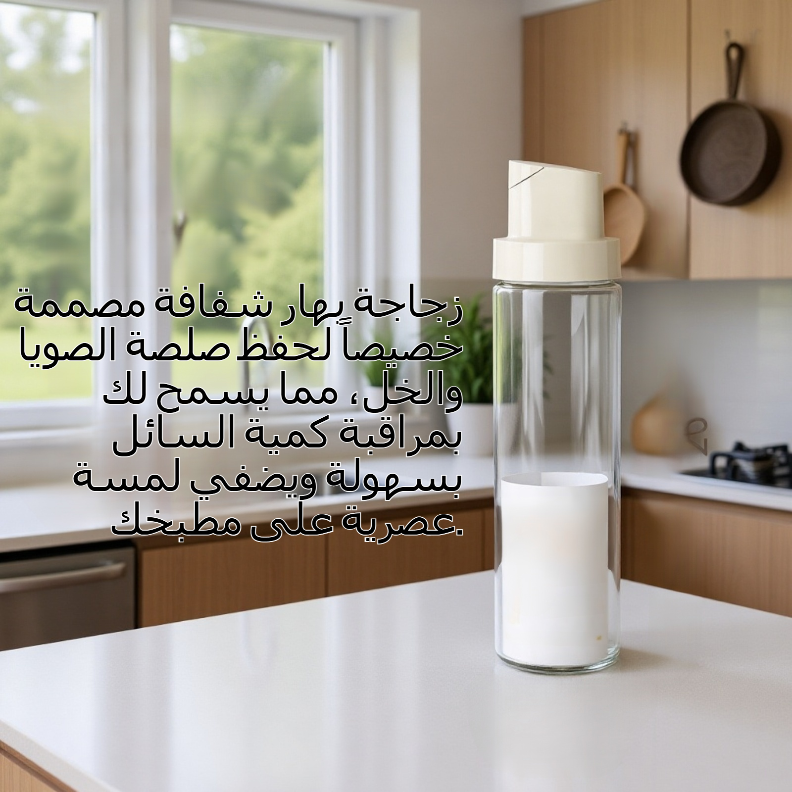 مطبخ صلصة الصويا والخل زجاجة بهار شفافة