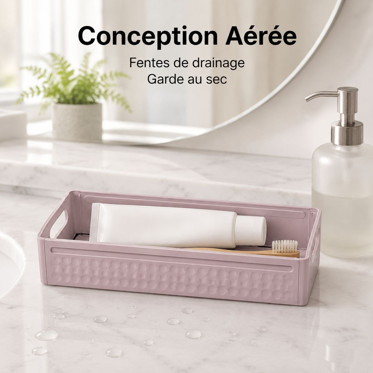 Boîte de rangement de bureau extensible