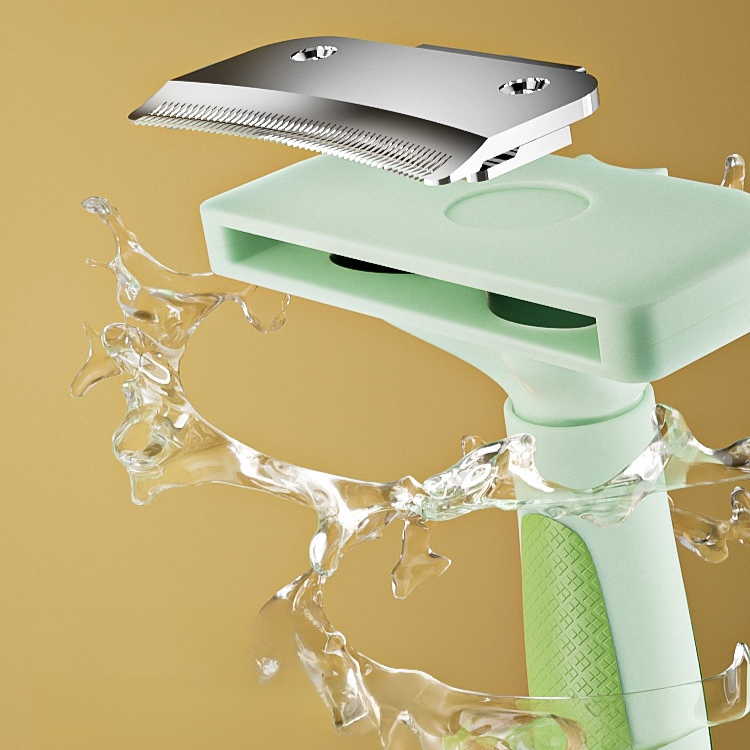Pet rounded blade hair removal comb