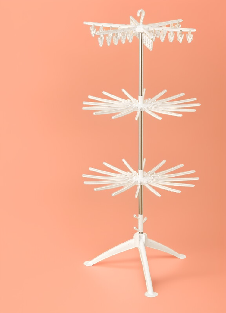 간편 조립 가능한 실내 건조대 부품 디테일