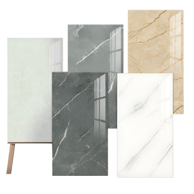 防水耐髒牆紙加厚仿大理石瓷磚貼