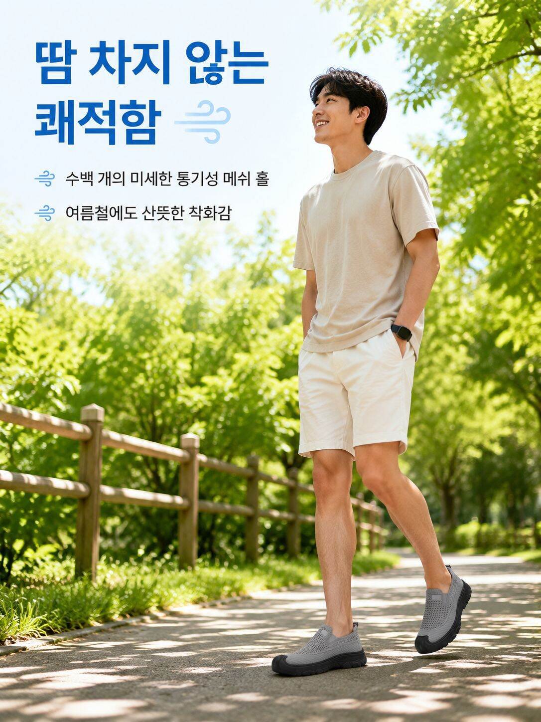 여름 남성 신발 발에 잘 맞는 핏