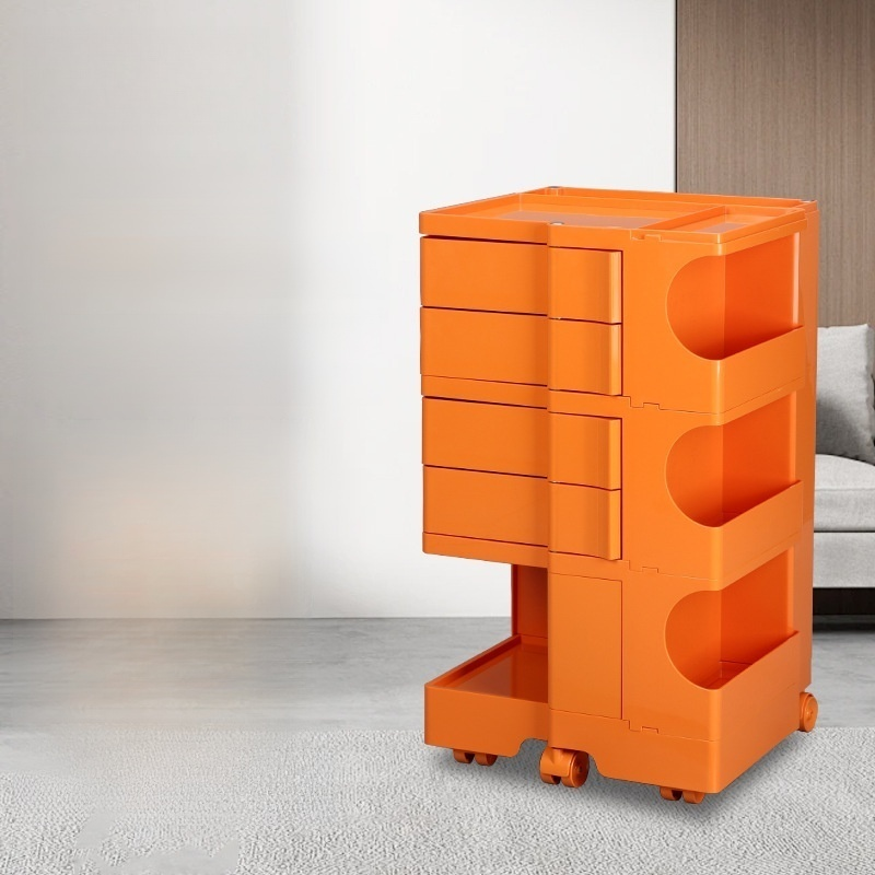 Simple rotating storage bedside table