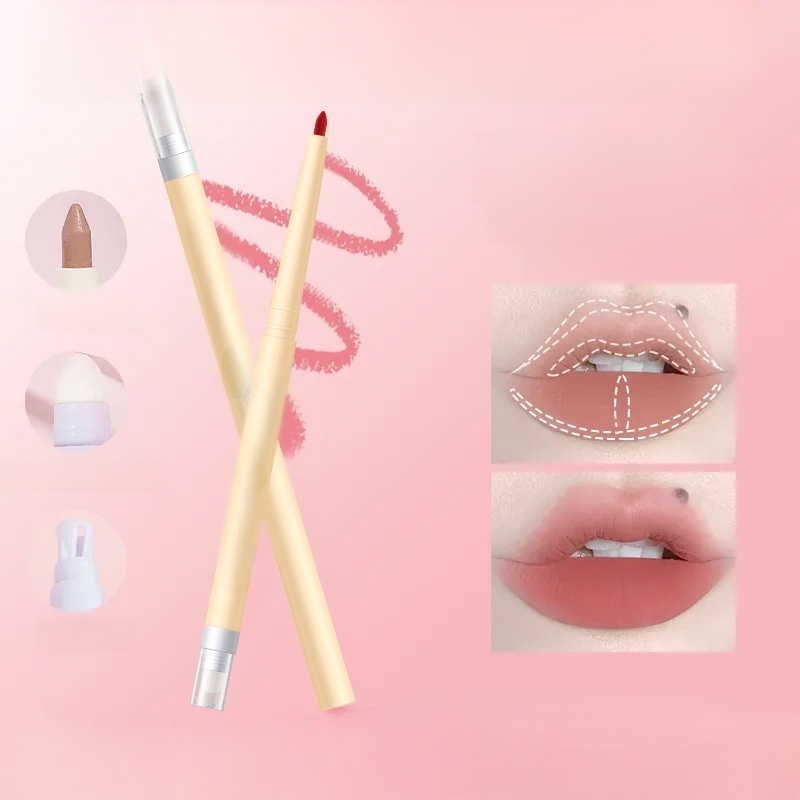 실키 더블 립 라이너 입체적인 트리밍 립스틱 볼륨 립 무광 립 라이너