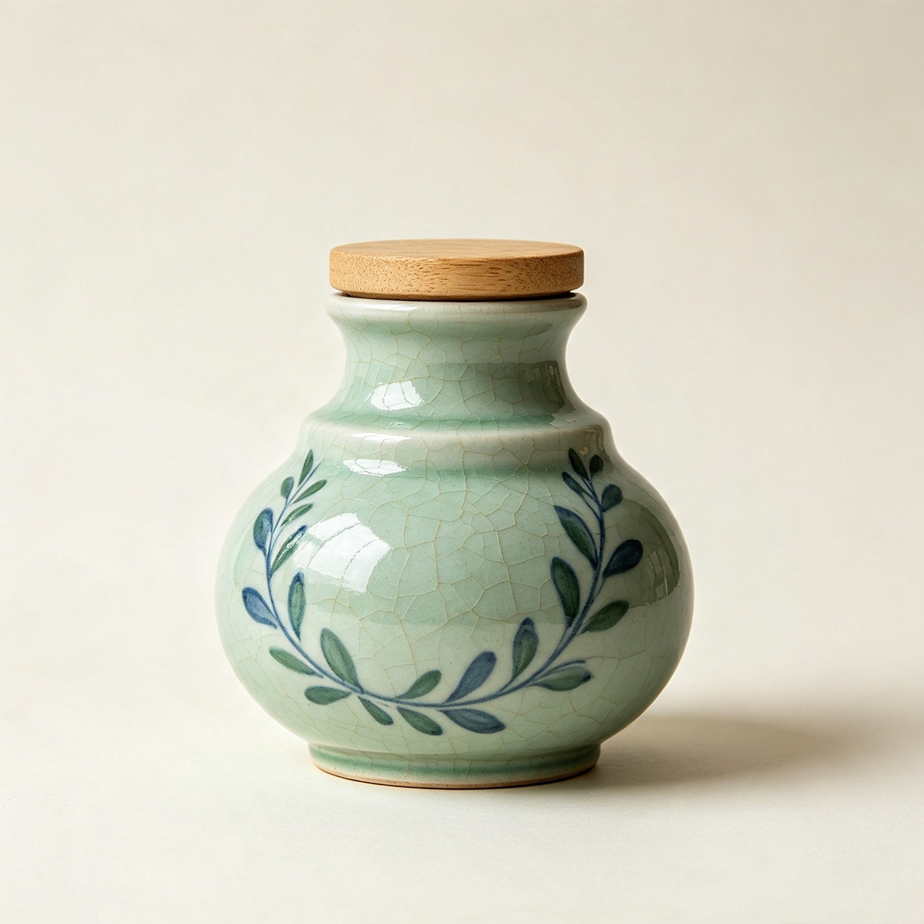 Ceramic tea canister with airtight lid for freshness