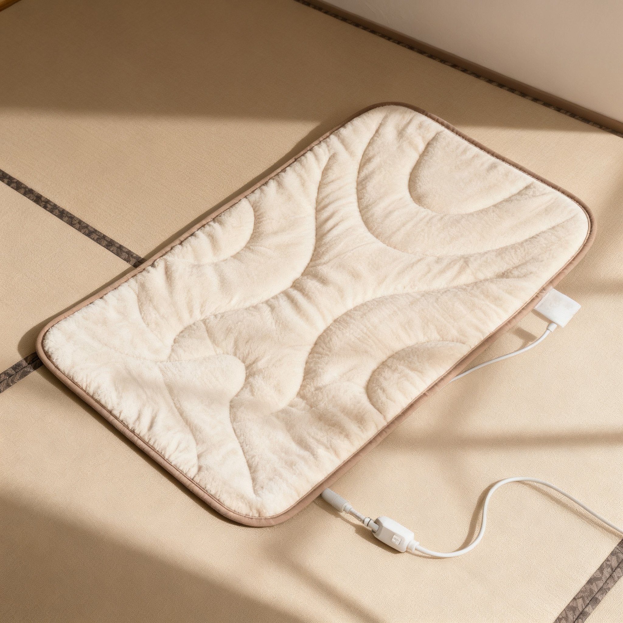 전기담요 소재의 극세사 촉감 디테일