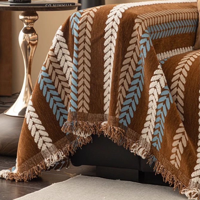 レトロスタイルソファカバー