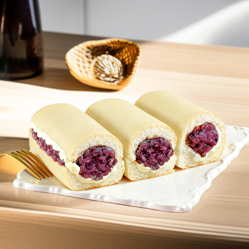 紫米を使ったヘルシーな蒸しパン