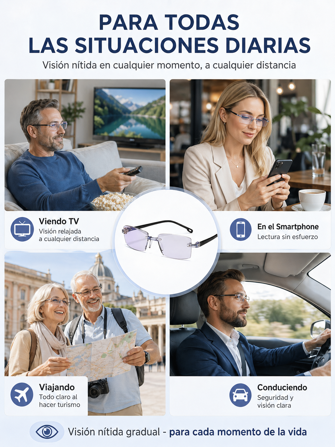 Las gafas que te acompañarán toda la vida: Ultraligeras y con autoenfoque.