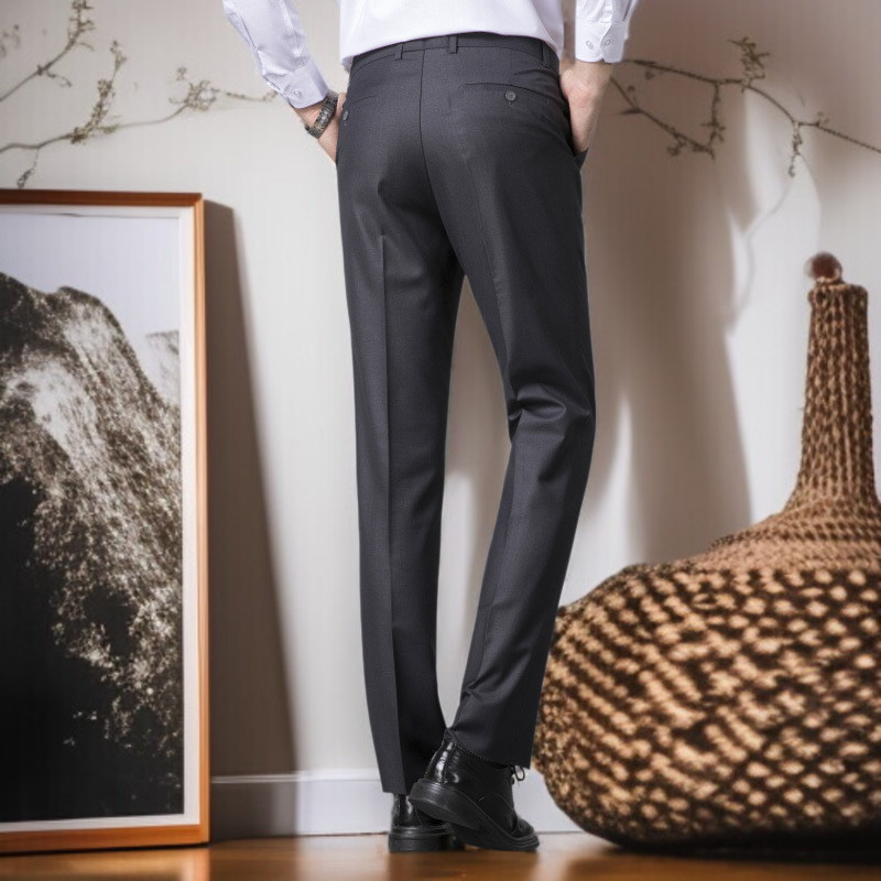中高年男性用カジュアルパンツ ズボン ストレートパンツ ビジネスパンツ お父さん用カジュアルパンツ