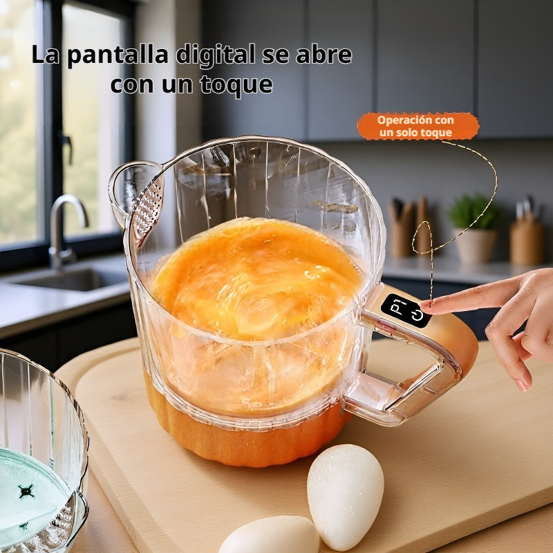 Batidor de huevos manual con vaso de pico de águila, material alimenticio, batido automático