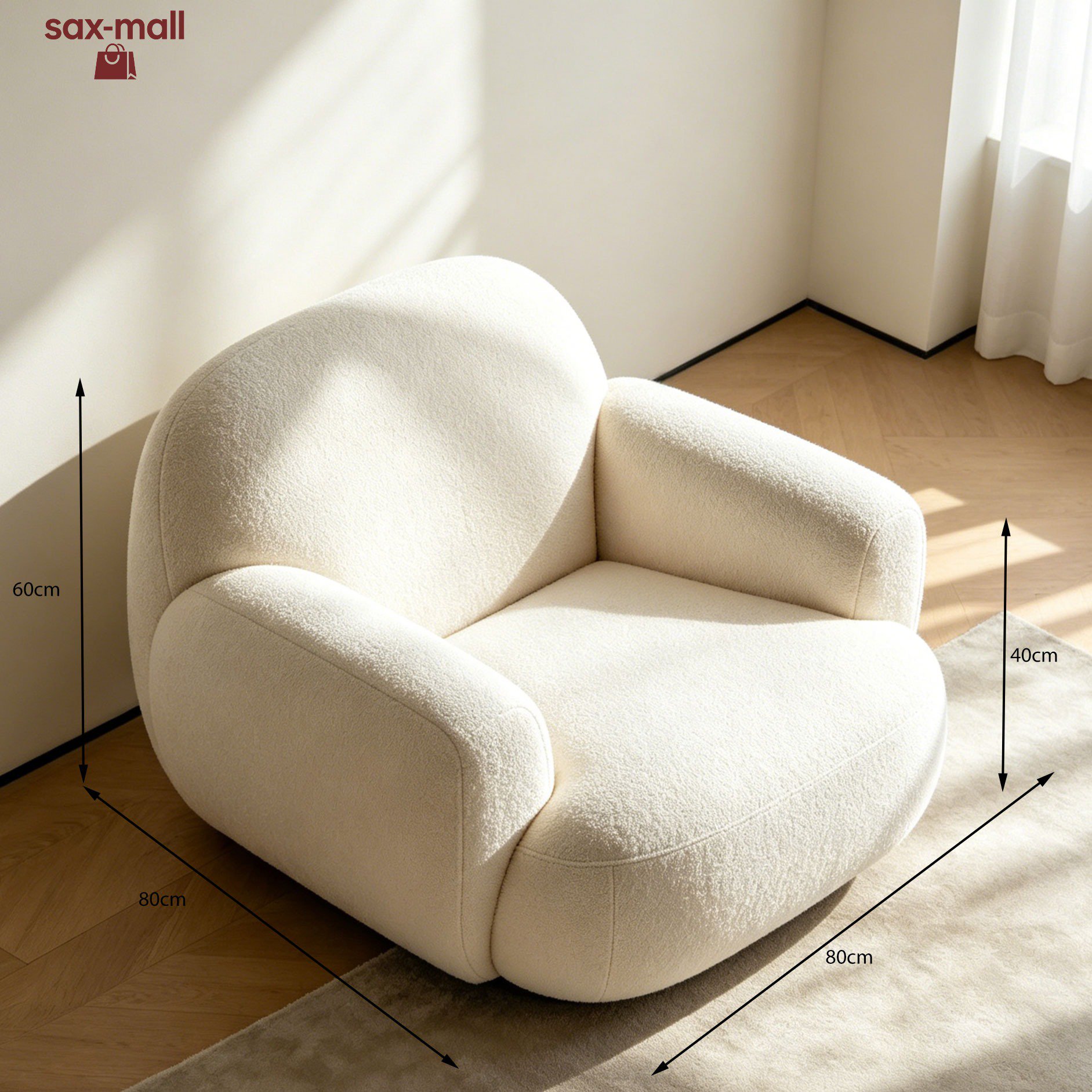 Single seat sofa in minimalist design