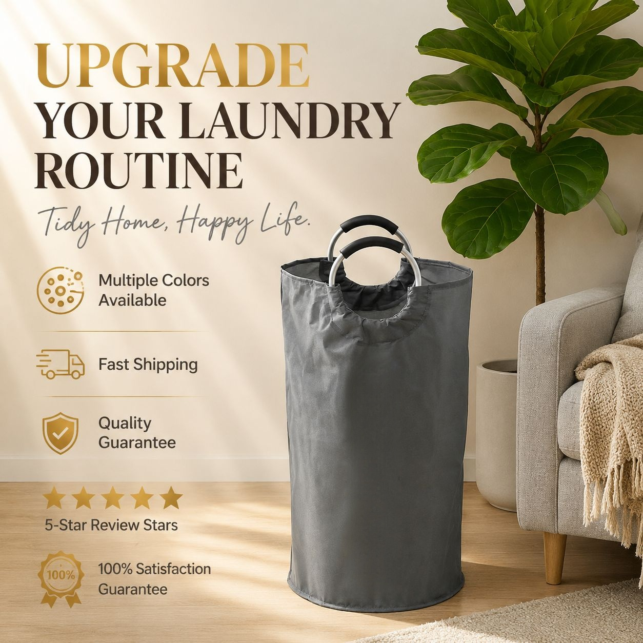 Household Foldable Waterproof Oxford Cloth Storage Bin