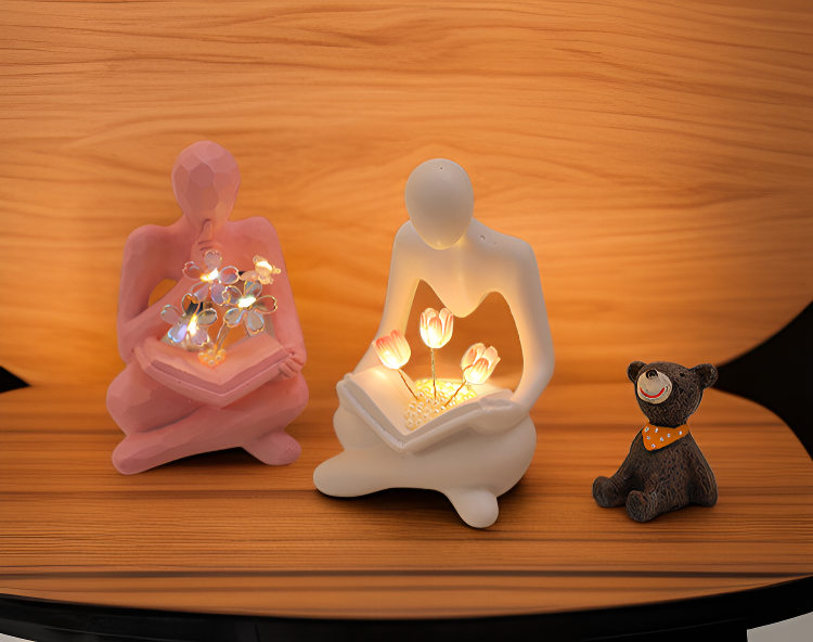 힐링을 위한 명상용 조명 사용 예시