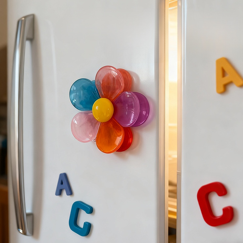 磁吸花朵冰箱貼封口夾