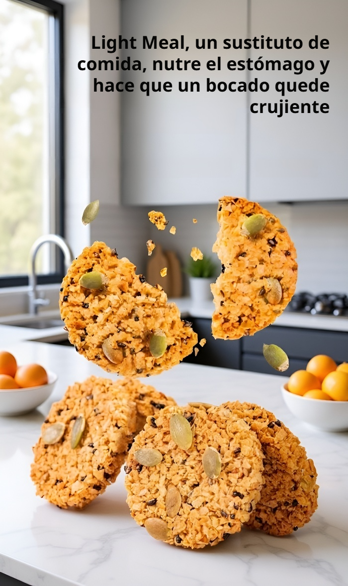 Detalle del Crujiente de avena con semillas de calabaza