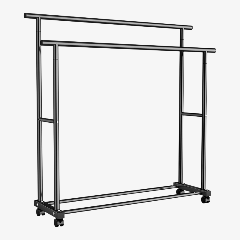 Indoor Multifunctional Clothes Rack with Wheels for Easy Mobility