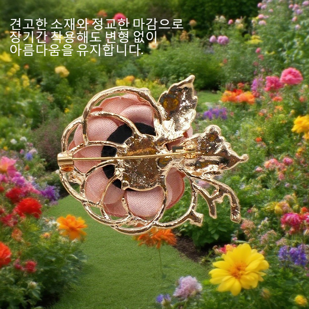 장미꽃 패션 브로치