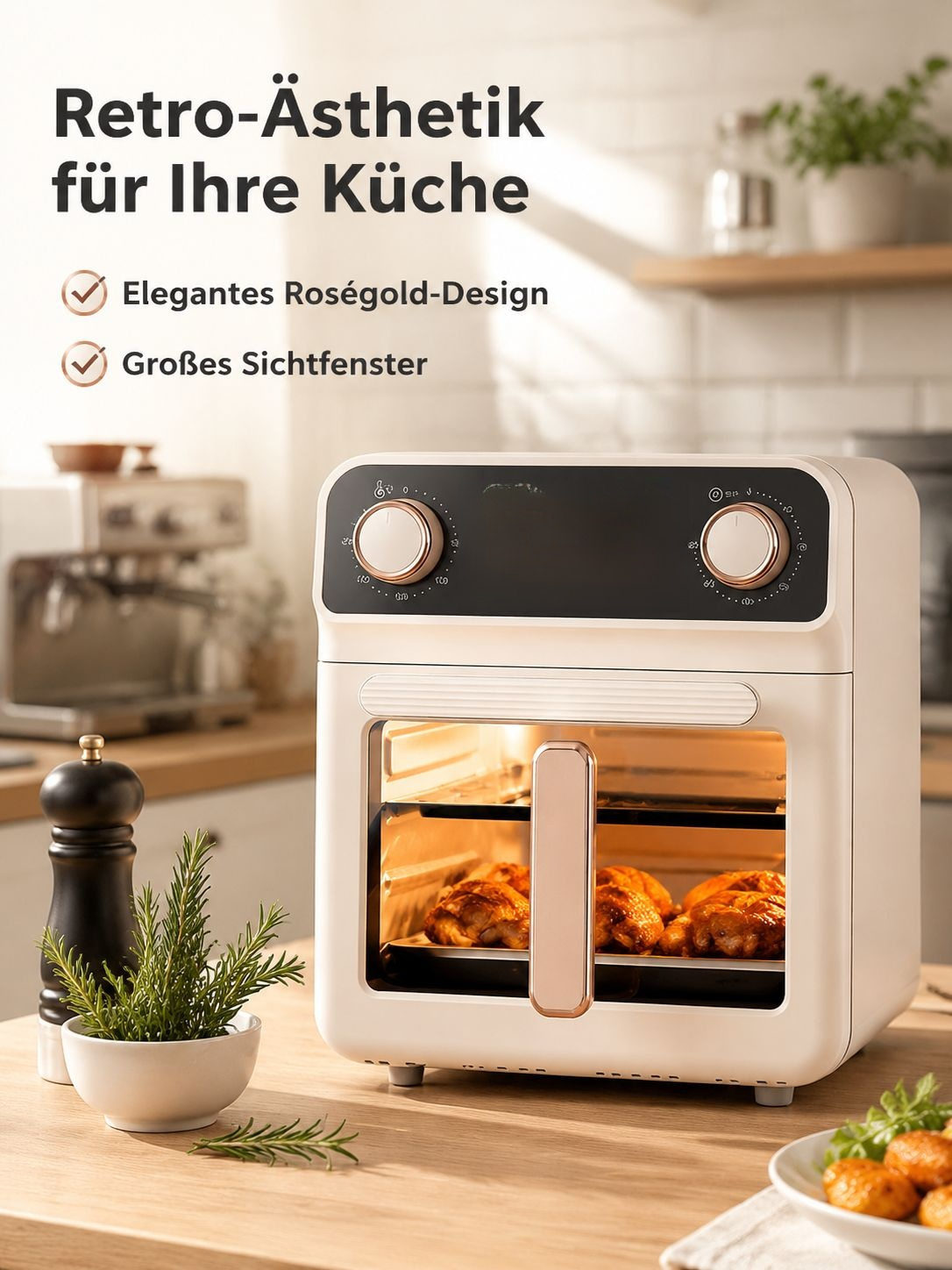Große elektrische Fritteuse mit Mehrfachfunktion