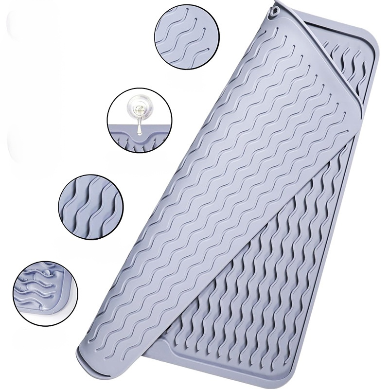 미끄럼 방지 및 배수 식기 세척 매트