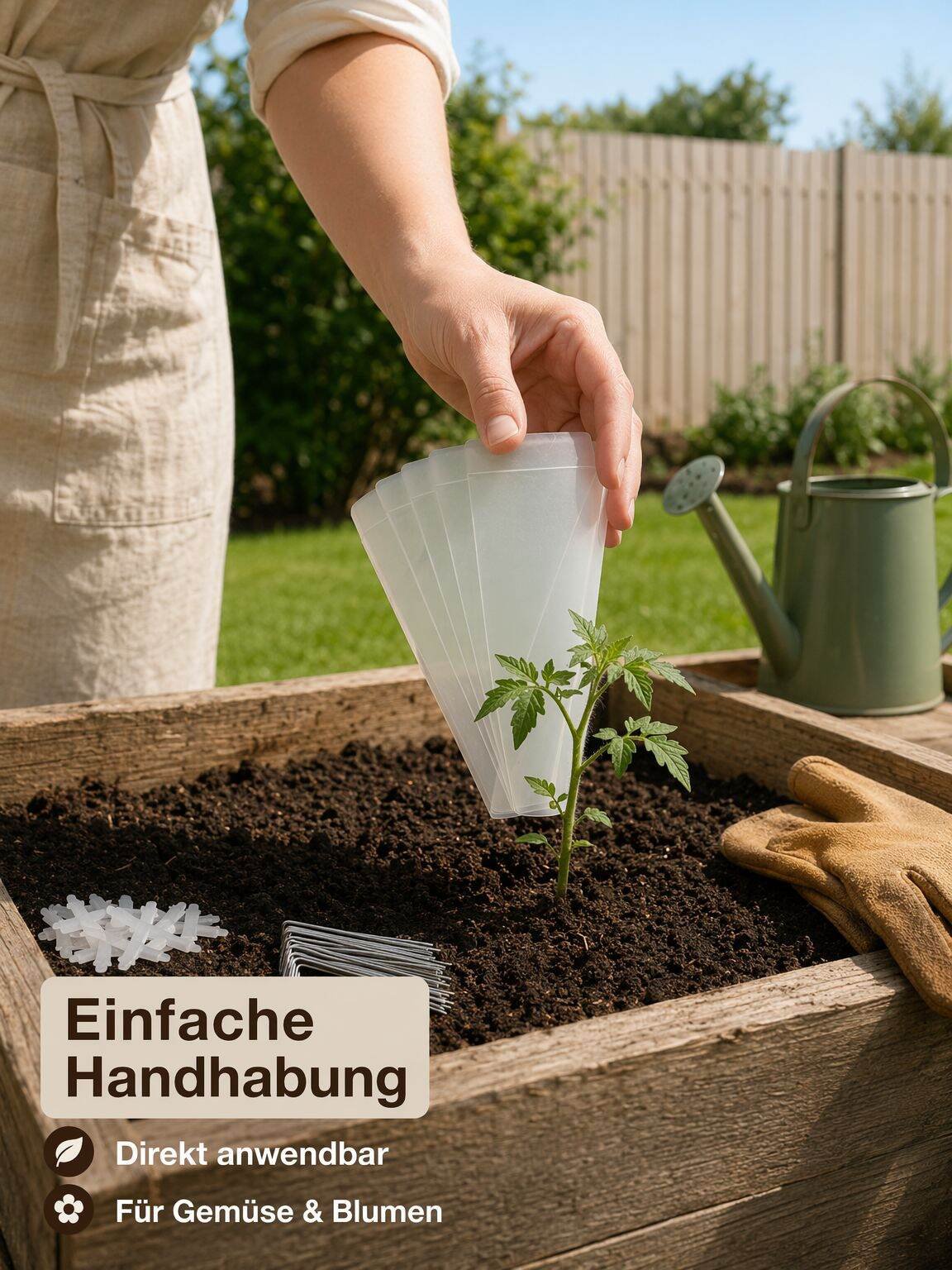 Pflanzenkegel, grüne Glockenabdeckung, Gartensämlingsabdeckung zum Schutz der Pflanzen vor Vögeln un