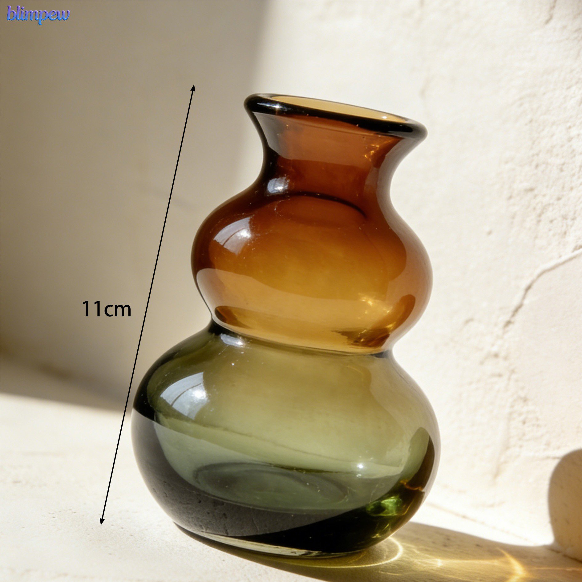 Decorative glass vase trio for home decor