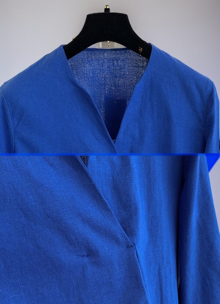 シンプルデザインのカジュアルシャツ前面写真