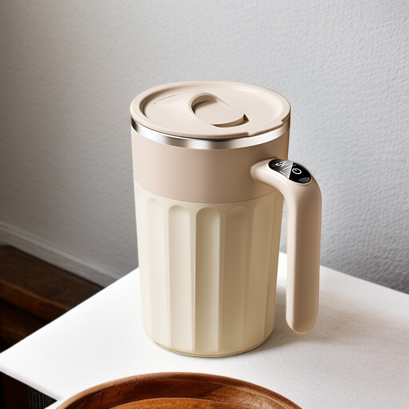 학생용 전자동 전동 스터링 커피컵 다기능 보온컵