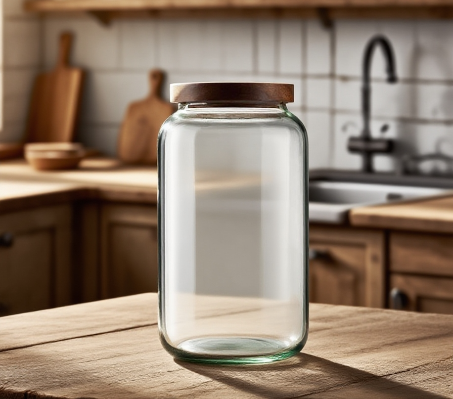 실목 덮개와 유리 저장탱크 전체 모습