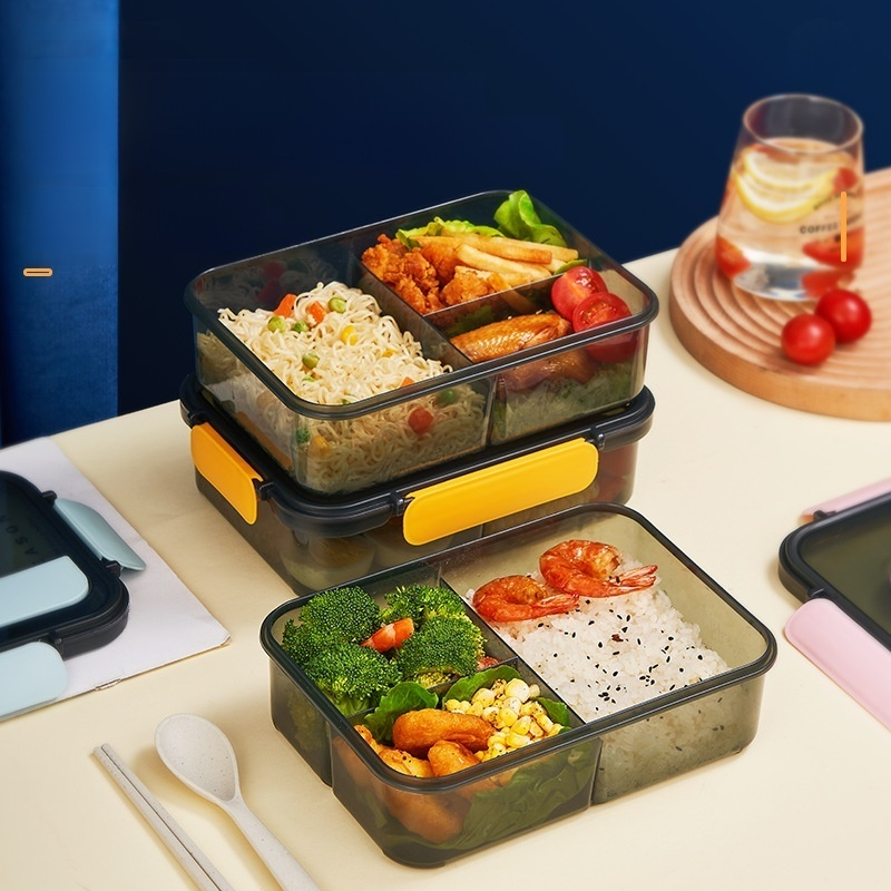 The insulated lunch box can be heated in the microwave for lunch boxes