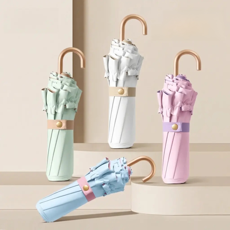 레이스 삼단 접이식 우산