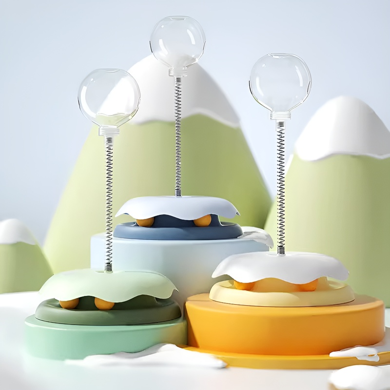 고양이 오뚜기 낚싯대 장난감 지능 회전판 간식볼 혼자 노는 용품