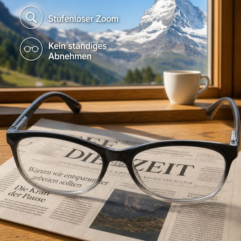 Großrahmige, modische und ultraleichte Lesebrille für Senioren
