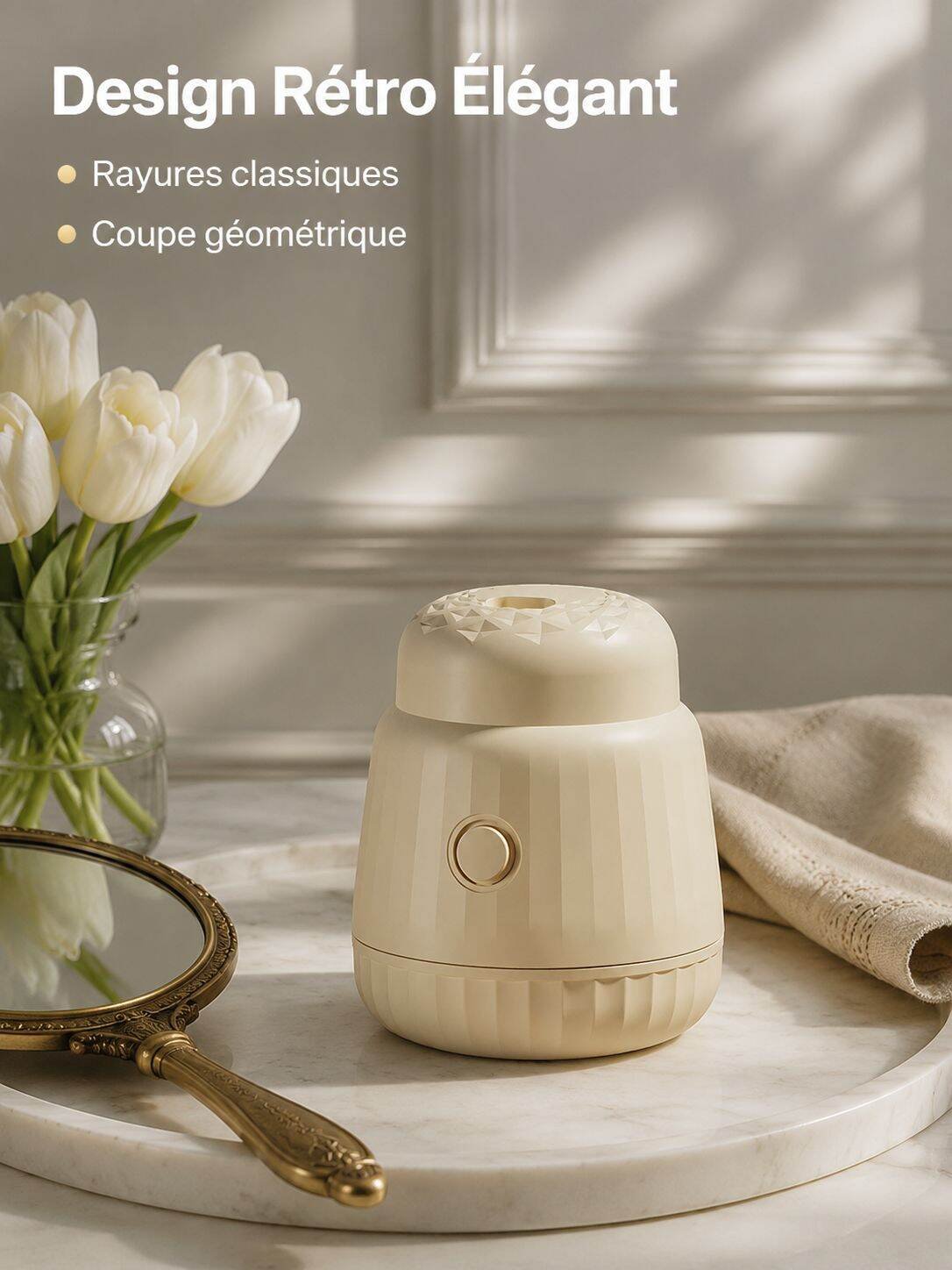 Rasoir anti-bouloche avec aspiration intégrée