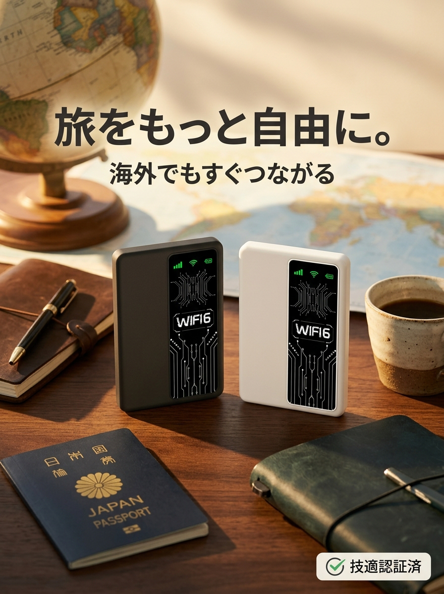 ポータブルWi-Fi搭載のポータブル電源