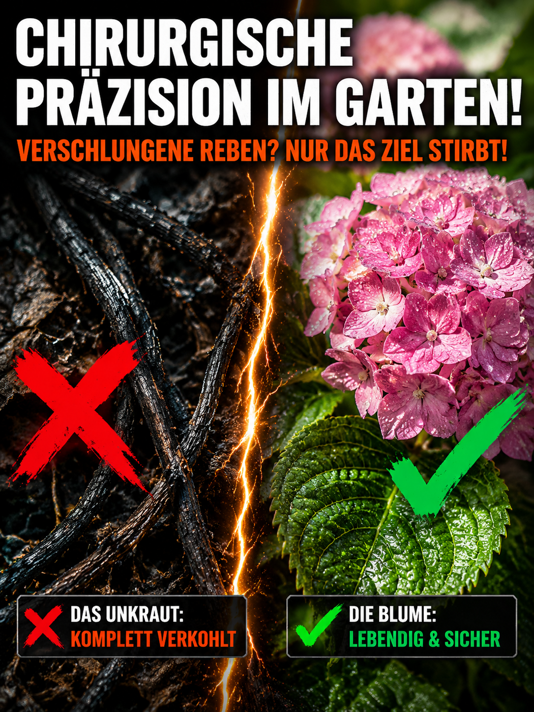 Tiefenwirksamer Unkrautvernichter gegen Hartnäckige Wurzeln, Ökologisch abbaubarer Schutz