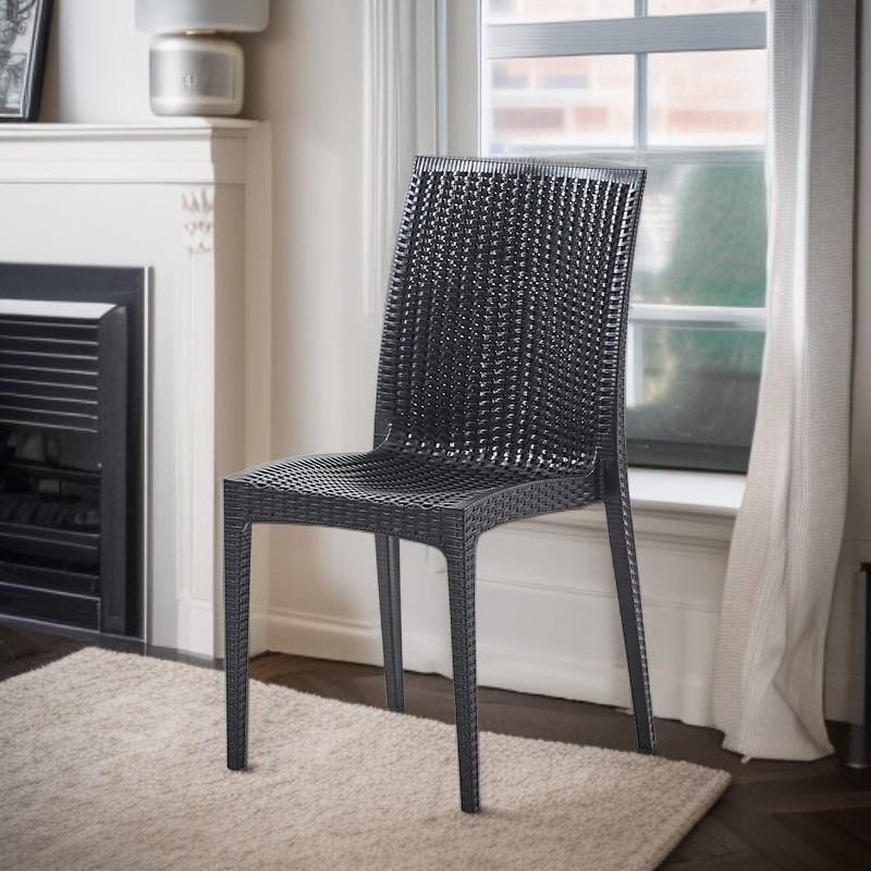 라탄 플라스틱 의자